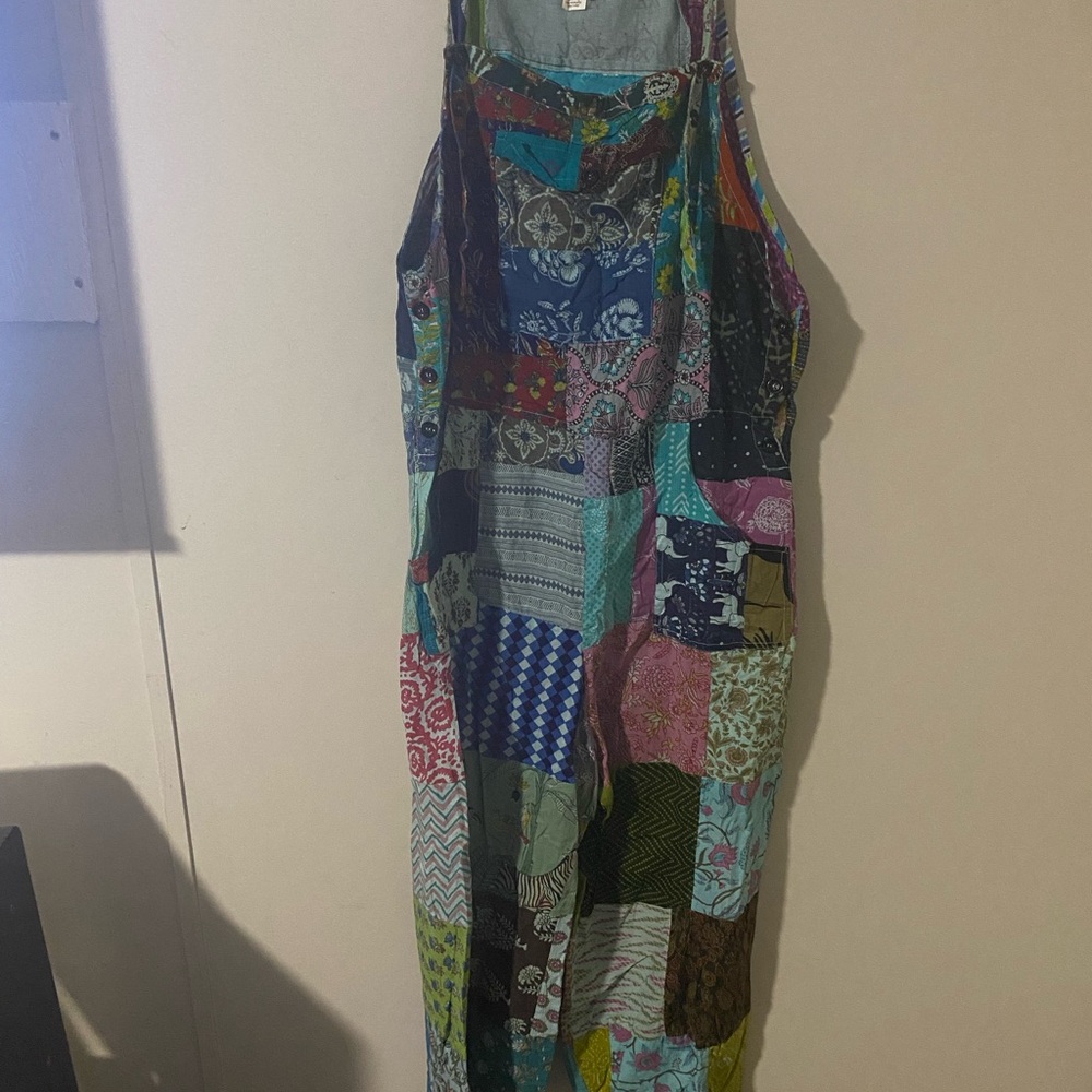 Ashley Taylor Floral Cotton Pant Jumpsuit